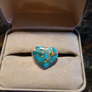 Sterling silver and turquoise ring